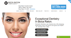 Desktop Screenshot of bocaratoncosmeticdentist.com