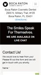 Mobile Screenshot of bocaratoncosmeticdentist.com